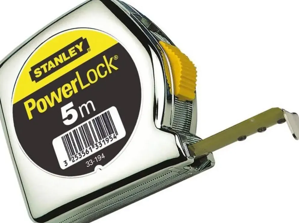 Stanley PowerLock Rolbandmaat – 5 m x 19 mm