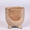 St tropez dark pearl bloempot 8x8cm
