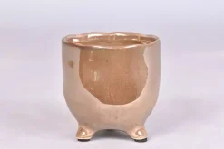 St tropez dark pearl bloempot 8x8cm