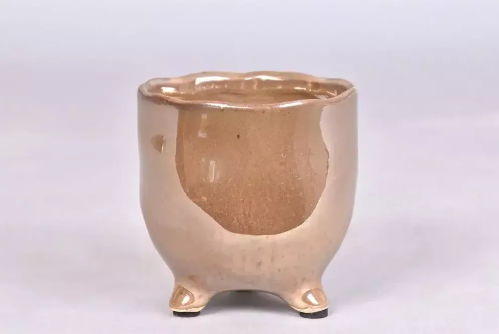 St tropez dark pearl bloempot 8x8cm