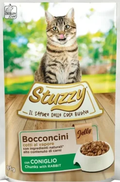 Stuzzy Chunks kattenvoer konijn 85g