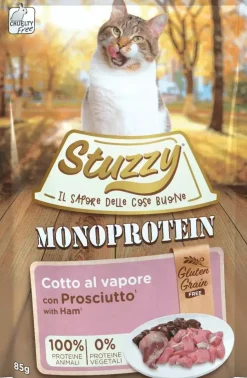 Stuzzy graanvrij kattenvoer monoprotein ham 85g