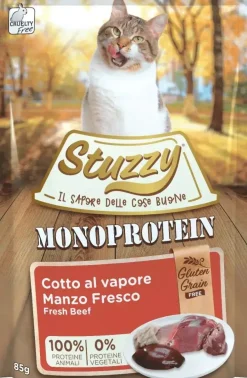 Stuzzy graanvrij kattenvoer monoprotein rund 85g