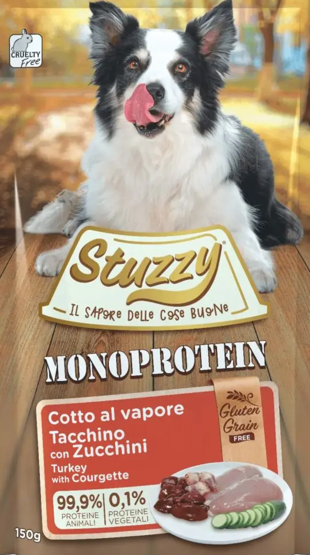 Stuzzy Monoprotein graanvrij hondenvoer kalkoen & courgette 150g