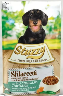 Stuzzy Sfilaccetti hondenvoer konijn & groente 100g