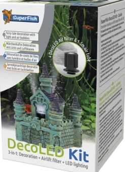 Superfish Aquariumdecoratie led set kasteel 1Stuk