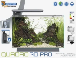 Superfish aquarium Quadro pro zwart 70l