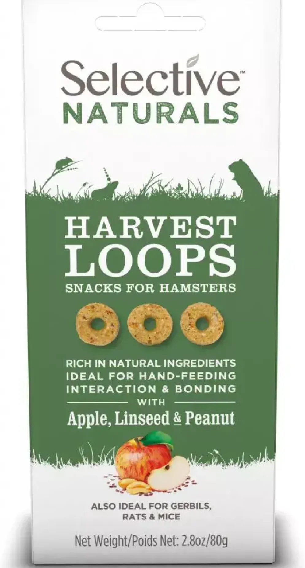 Supreme Selective Naturals Harvest Loops appel, lijnzaad & pinda 80g