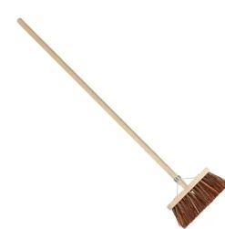 Talen Tools Bezem natuurvezel 29 cm met steel 140 cm