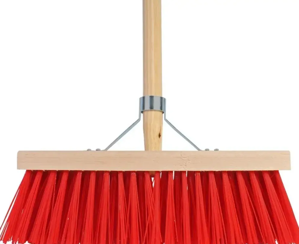 Talen Tools Bezem rood 35cm mt steel 140 cm