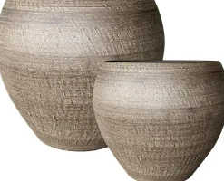 Terraliet bloempot 36x32cm bruin