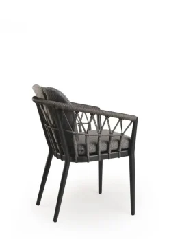 Tierra Outdoor dining tuinstoel santafe charcoal