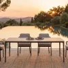 Tierra Outdoor dining tuintafel elegante 219x92x74cm chocolat