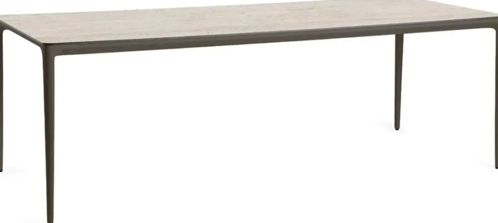 Tierra Outdoor dining tuintafel elegante 219x92x74cm chocolat