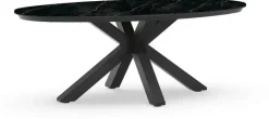 Tierra Outdoor dining tuintafel oblong marble trespa 200x110x75cm charcoal