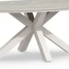 Tierra Outdoor dining tuintafel oblong marmorio dekton 200x110x75cm crème white