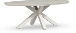 Tierra Outdoor dining tuintafel oblong marmorio dekton 200x110x75cm crème white