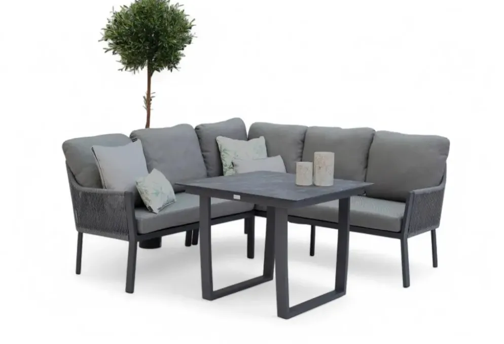 Tierra Outdoor hoekset liv charcoal