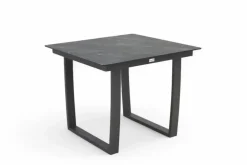 Tierra Outdoor hoge lounge tuintafel liv marble trespa 90x90x74cm charcoal