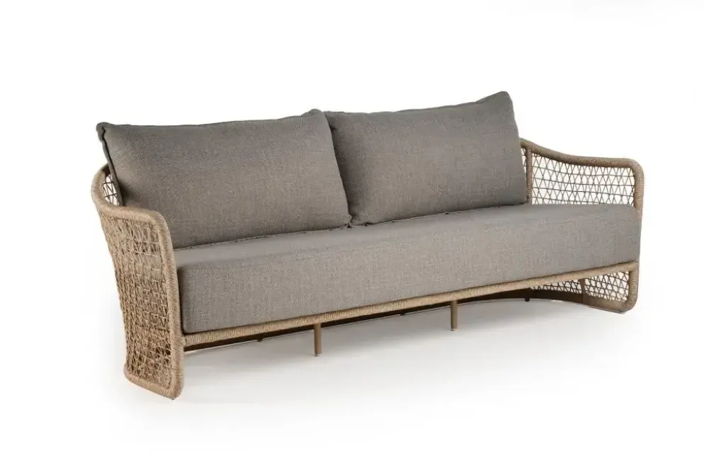 Tierra Outdoor loungebank blend 3-zits natural latte