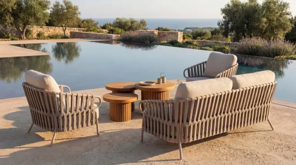 Tierra Outdoor lounge tuinstoel nuri champagne