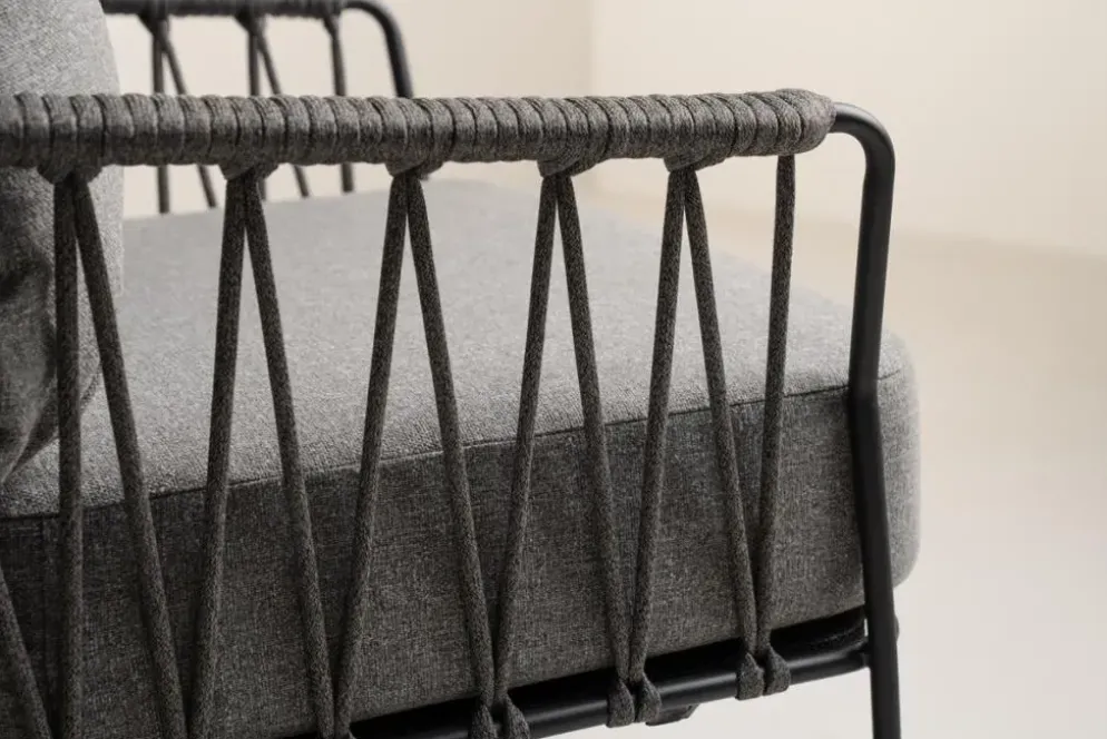 Tierra Outdoor lounge tuinstoel rivera mountain grey