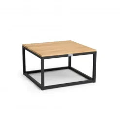 Tierra Outdoor lounge tuintafel rio teak 60x60x35cm charcoal