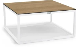 Tierra Outdoor lounge tuintafel rio bergamo trespa 80x80x40cm crème white