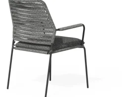 Tierra Outdoor stapelbare dining tuinstoel david charcoal