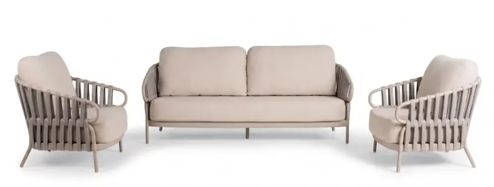 Tierra Outdoor stoel-bank loungeset nuri champagne