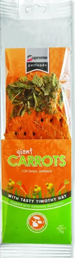 Tiny Friends Farm Mega Crunchers konijnensnack met wortel 3 stuks, 75g