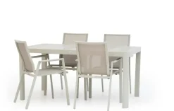 Trestino diningset gironde 161 nancy latte