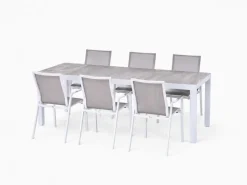Trestino diningset gironde 220 nancy wit