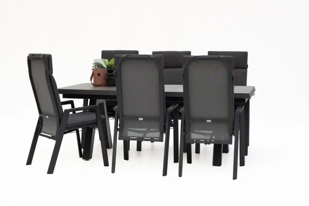 Trestino diningset vesoul frazer antraciet