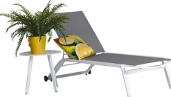 Trestino ligbed sunlounger wit
