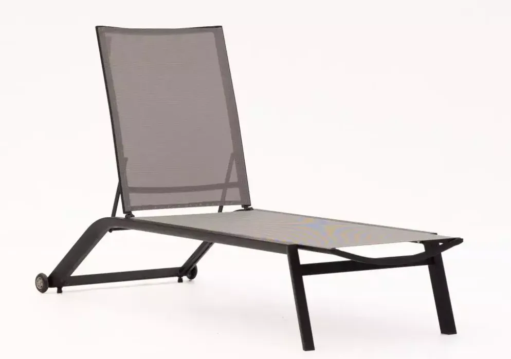Trestino ligbed sunlounger zwart