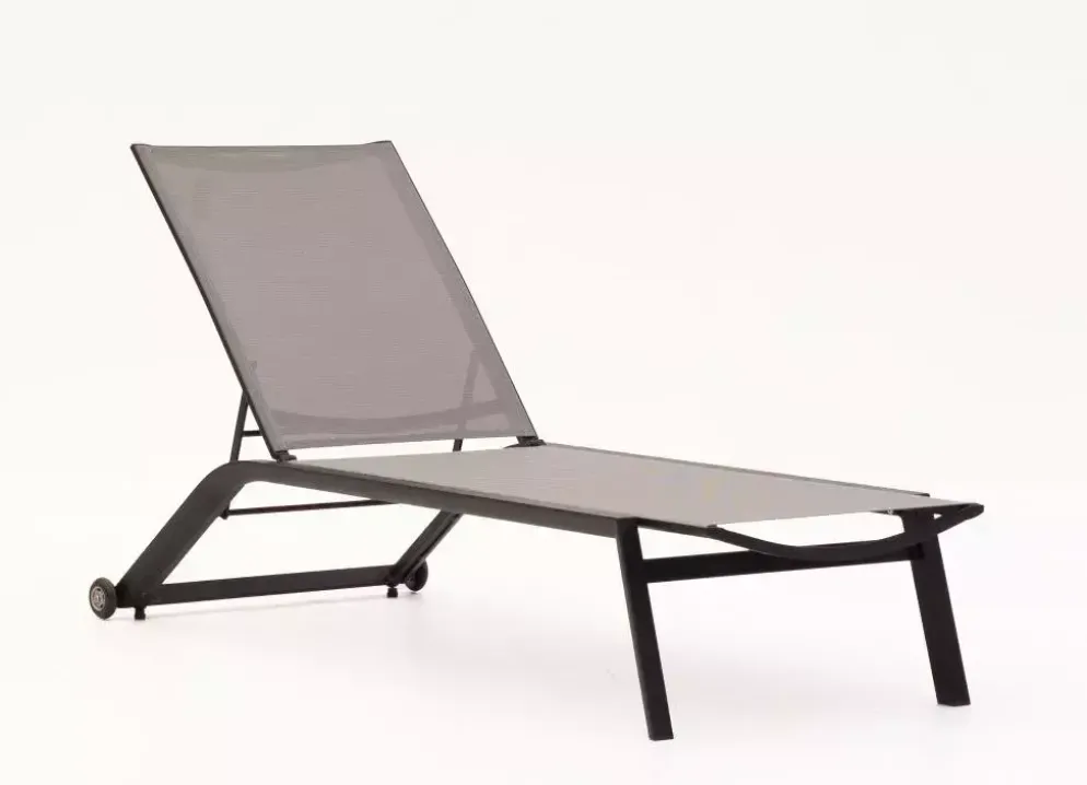 Trestino ligbed sunlounger zwart