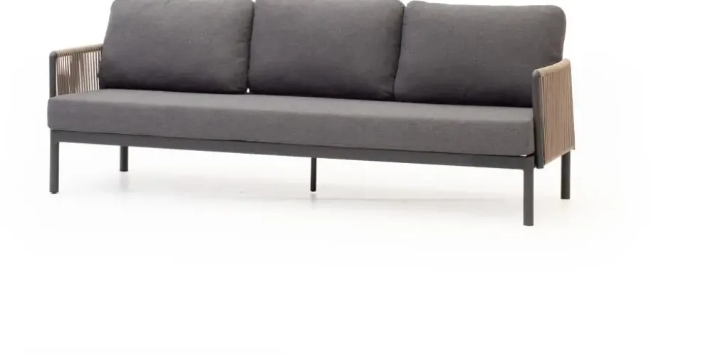 Trestino loungebank caudry 3-zits antraciet