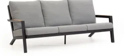 Trestino loungebank lausanne 3-zits zwart