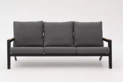 Trestino loungebank lausanne 3-zits antraciet