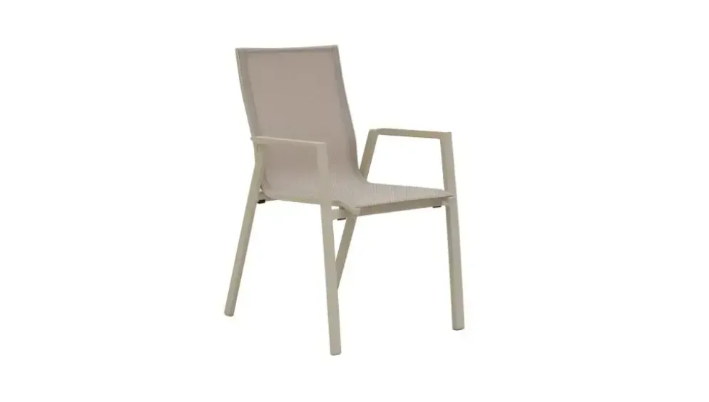 Trestino stapelbare dining tuinstoel nancy latte