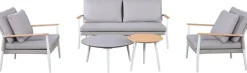 Trestino stoel-bank loungeset moleto wit