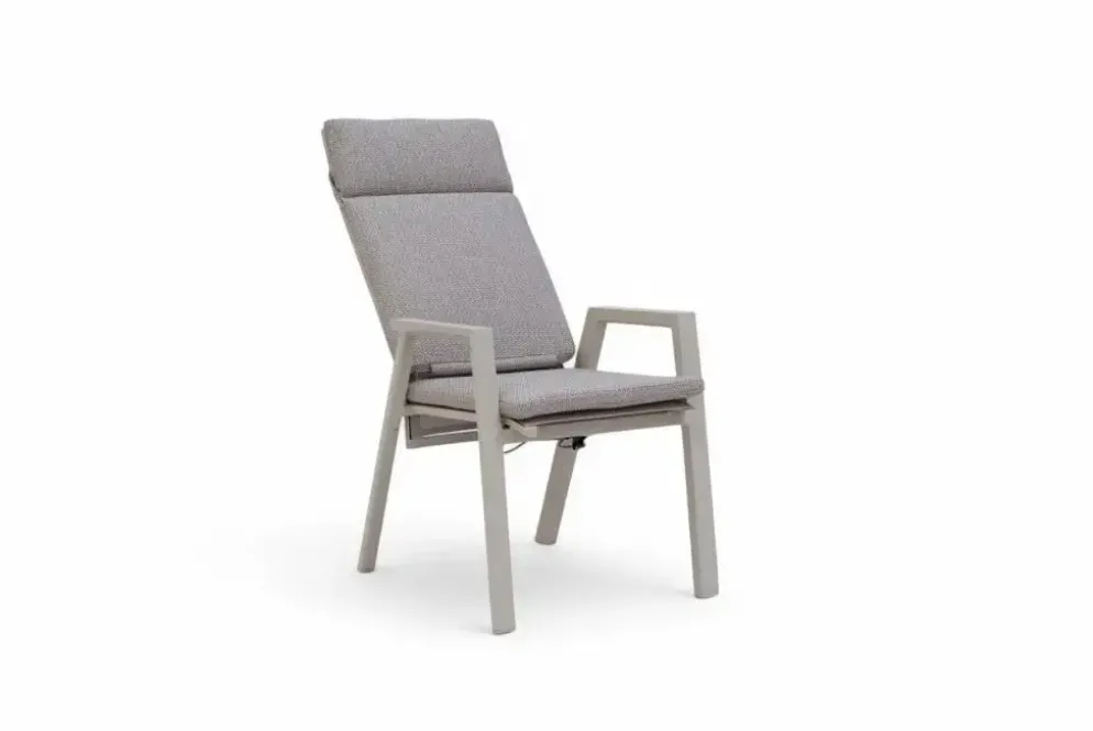 Trestino verstelbare dining tuinstoel frazer latte