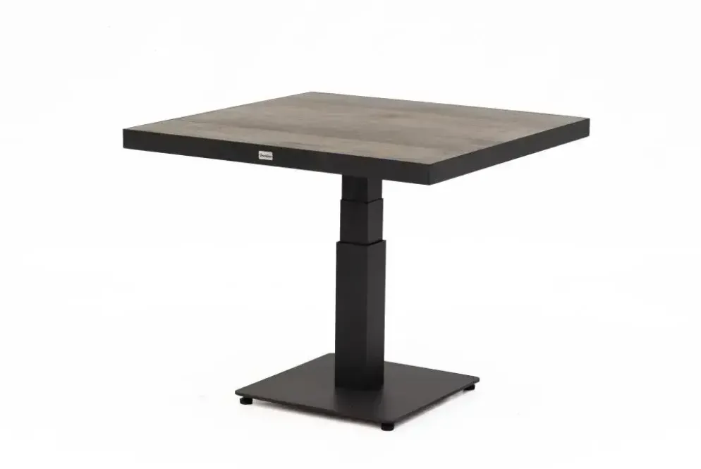 Trestino verstelbare lounge tuintafel codell pop-up 90x90x71cm antraciet