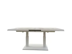 Trestino verstelbare lounge tuintafel codell pop-up extension 183x88x75cm wit