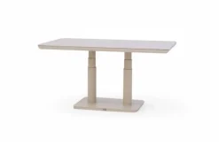 Trestino verstelbare lounge tuintafel toulon 140x80x72cm latte