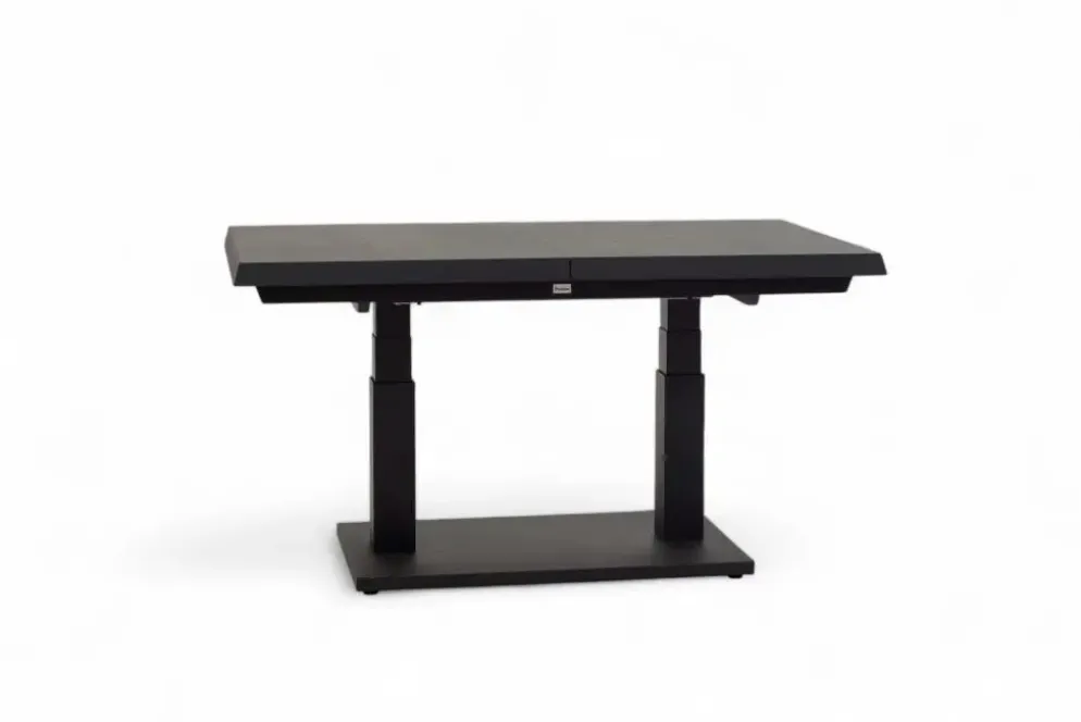 Trestino verstelbare lounge tuintafel codell pop-up extension 183x88x75cm zwart