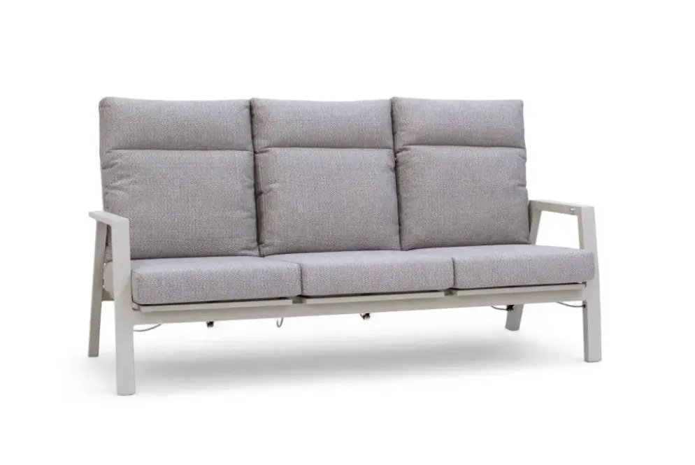 Trestino verstelbare loungebank lectoure 3-zits latte