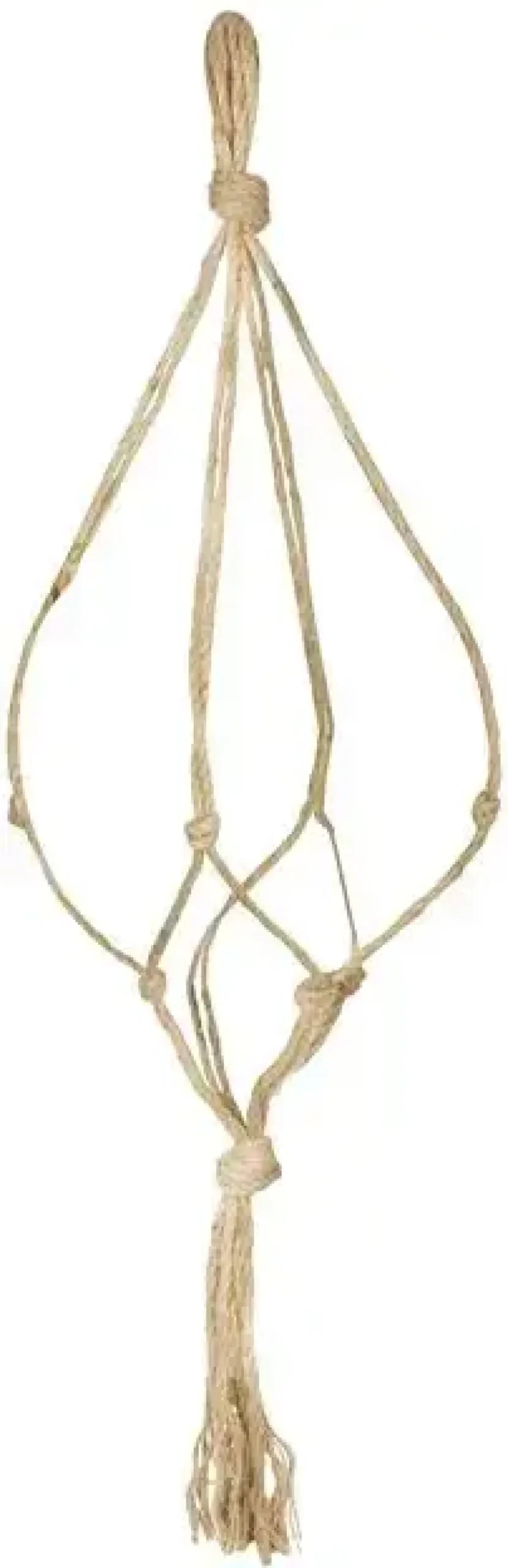 TS Bloempothanger macrame jute d6 h160