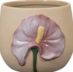 TS Collection bloempot antura keramiek 8x7cm roze